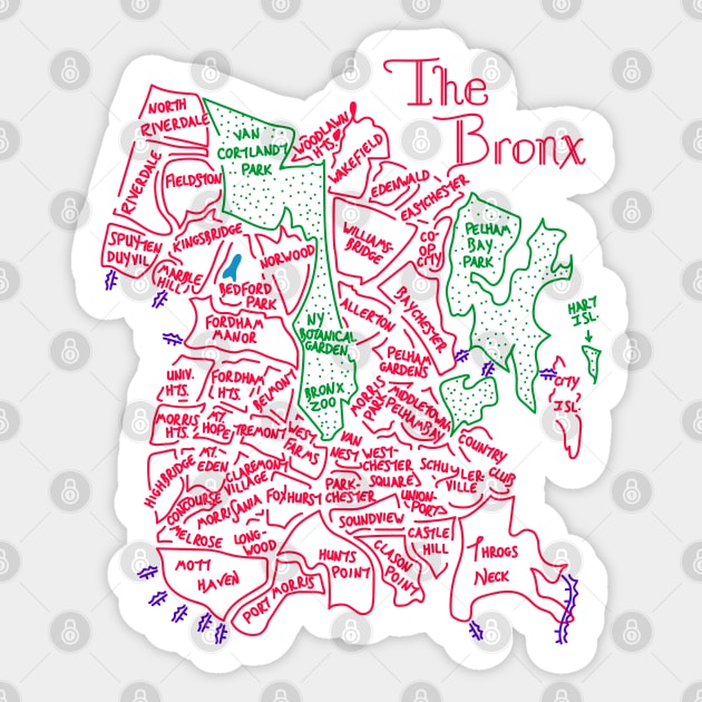 The Bronx Sticker by andryn